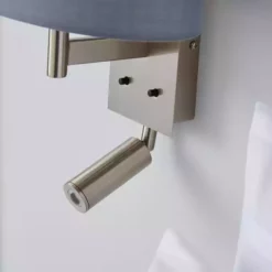 Dunelm Reader Shaded Grey Wall Light -Cheap wall lights Store 1000158737 alt02