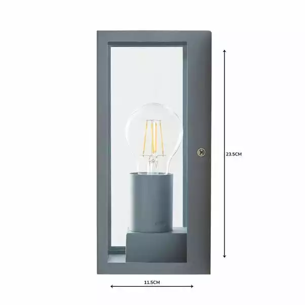 Dunelm London Grey Industrial Outdoor Wall Light 7 Dunelm London Grey Industrial Outdoor Wall Light - Image 5