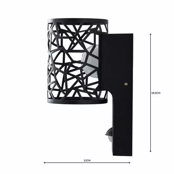 Dunelm Pandora Black Outdoor Wall Light 7 Dunelm Pandora Black Outdoor Wall Light - Image 5
