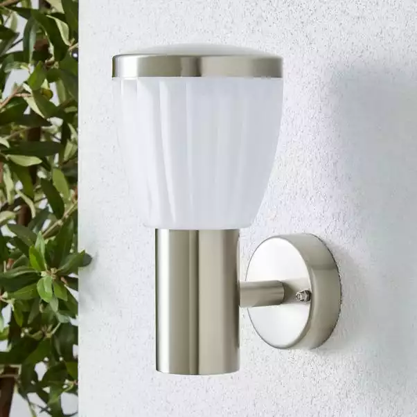 Dunelm Rover LED Frosted Shade Steel Outdoor Wall Light 4 Dunelm Rover LED Frosted Shade Steel Outdoor Wall Light - Image 2