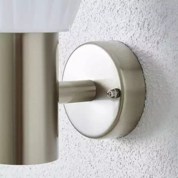 Dunelm Rover LED Frosted Shade Steel Outdoor Wall Light 6 Dunelm Rover LED Frosted Shade Steel Outdoor Wall Light - Image 4