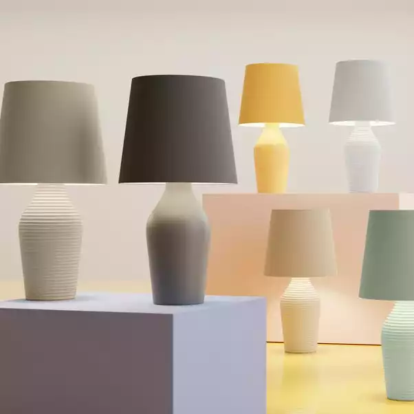 Dunelm Luna Stoneware Natural Table Lamp 7 Dunelm Luna Stoneware Natural Table Lamp - Image 5