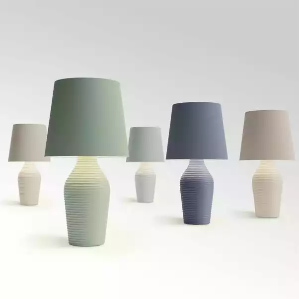 Dunelm Luna Stoneware Folkstone Blue Table Lamp 7 Dunelm Luna Stoneware Folkstone Blue Table Lamp - Image 5