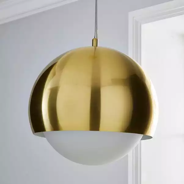 Dunelm Lara Ceiling Fitting Brass 4 Dunelm Lara Ceiling Fitting Brass - Image 2