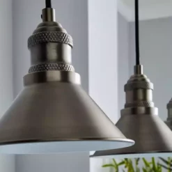 Dunelm Ellis 3 Light Mesh Ceiling Fitting Black -Cheap wall lights Store 1000165069 alt02