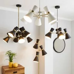 Dunelm Archie Black 5 Light Ceiling Fitting -Cheap wall lights Store 1000166686 alt05