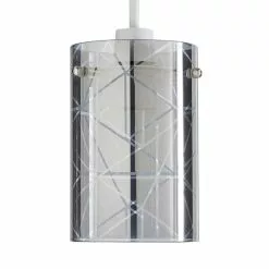 Dunelm Grayson Smoked Glass Easy Fit Pendant -Cheap wall lights Store 1000169160 alt04