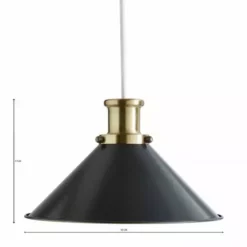 Dunelm Logan Grey Easy Fit Pendant -Cheap wall lights Store 1000169186 alt07