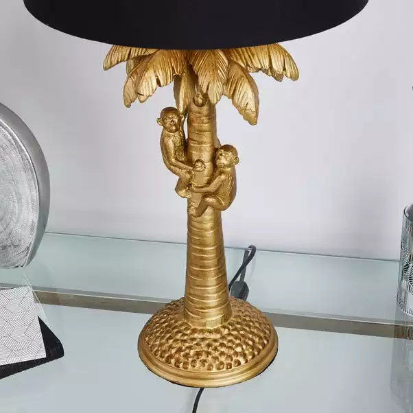 Dunelm Odisha Monkey On Palm Tree Table Lamp 5 Dunelm Odisha Monkey On Palm Tree Table Lamp - Image 3