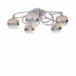 Dunelm Seychelles Blush Pink 5 Light Flush Ceiling Fitting -Cheap wall lights Store 1000169229 alt04