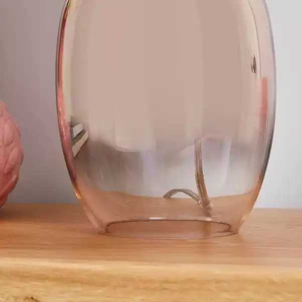 Dunelm Seychelles Mini Blush Pink Table Lamp 6 Dunelm Seychelles Mini Blush Pink Table Lamp - Image 4