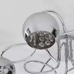 Dunelm Seychelles Smoked 5 Light Flush Ceiling Fitting -Cheap wall lights Store 1000169234 alt02