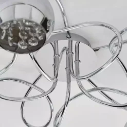 Dunelm Seychelles Smoked 5 Light Flush Ceiling Fitting -Cheap wall lights Store 1000169234 alt03