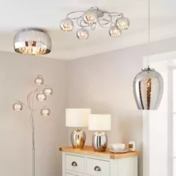 Dunelm Seychelles Smoked Pendant Ceiling Fitting -Cheap wall lights Store 1000169236 alt05