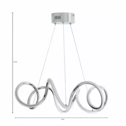 Dunelm Skylar Curly LED Ceiling Fitting -Cheap wall lights Store 1000169238 alt07