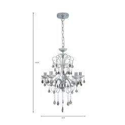 Dunelm Sophy 5 Light Chandelier -Cheap wall lights Store 1000169240 alt07