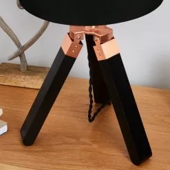 Dunelm Trio Tripod Black And Copper Table Lamp 11 Dunelm Trio Tripod Black And Copper Table Lamp -Cheap wall lights Store 1000169252 alt03