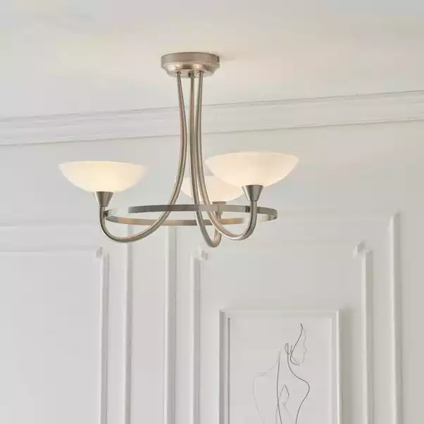 Vogue Lighting Vogue Cagney 3 Light Semi Flush Ceiling Fitting Chrome 5 Vogue Lighting Vogue Cagney 3 Light Semi Flush Ceiling Fitting Chrome - Image 3
