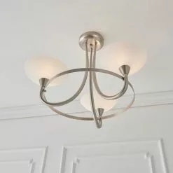 Vogue Lighting Vogue Cagney 3 Light Semi Flush Ceiling Fitting Chrome 11 Vogue Lighting Vogue Cagney 3 Light Semi Flush Ceiling Fitting Chrome -Cheap wall lights Store 1000169429 alt04