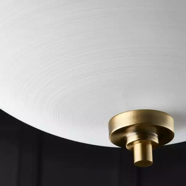 Vogue Lighting Vogue Welles 3 Light Flush Ceiling Fitting Brass 6 Vogue Lighting Vogue Welles 3 Light Flush Ceiling Fitting Brass - Image 4