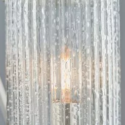 Vogue Lighting Vogue Easton Ribbed Glass Semi Flush Ceiling Fitting Chrome -Cheap wall lights Store 1000169454 alt03