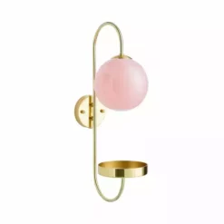 Dunelm Gigi Easy Fit Plug In Pink Wall Light -Cheap wall lights Store 1000180653 alt05