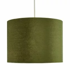 Dunelm Moss Green Santos Velvet Corduroy Shade -Cheap wall lights Store 1000181099 alt05