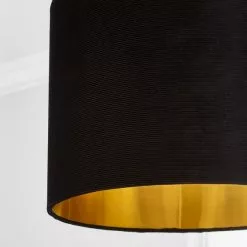 Dunelm Black Santos Velvet Corduroy Shade -Cheap wall lights Store 1000181101 alt02