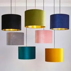 Dunelm Grey Santos Velvet Corduroy Shade -Cheap wall lights Store 1000181102 alt08