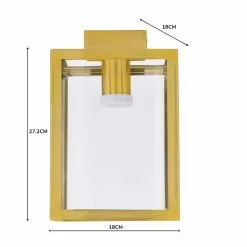 Dunelm London Bathroom Ceiling Fitting Brushed Gold -Cheap wall lights Store 1000182549 alt05