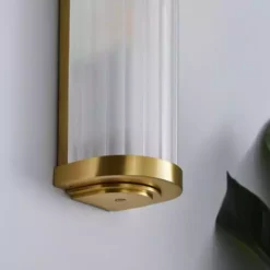 Dunelm Ripon Bathroom Wall Light Brushed Gold -Cheap wall lights Store 1000182550 alt02
