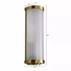 Dunelm Ripon Bathroom Wall Light Brushed Gold -Cheap wall lights Store 1000182550 alt07
