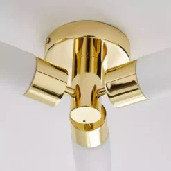 Dunelm Porto Bathroom 3 Light Ceiling Fitting Brass -Cheap wall lights Store 1000182553 alt03