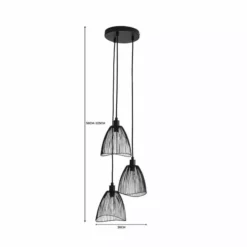 Elements Jaula Black Cluster Ceiling Fitting 13 Elements Jaula Black Cluster Ceiling Fitting -Cheap wall lights Store 1000182569 alt07