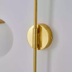 Dunelm Eniola Easy Fit Plug In Wall Light Gold -Cheap wall lights Store 1000182573 alt03