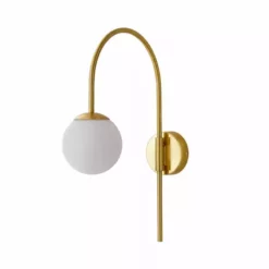 Dunelm Eniola Easy Fit Plug In Wall Light Gold -Cheap wall lights Store 1000182573 alt05