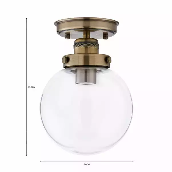 Dunelm Broden Bathroom Flush Fitting Antique Brass 8 Dunelm Broden Bathroom Flush Fitting Antique Brass - Image 6
