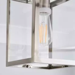 Dunelm London Bathroom Flush Fitting Brushed Chrome -Cheap wall lights Store 1000182587 alt02