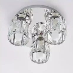 Dunelm Kylie Bathroom 3 Light Flush Fitting 11 Dunelm Kylie Bathroom 3 Light Flush Fitting -Cheap wall lights Store 1000182588 alt03