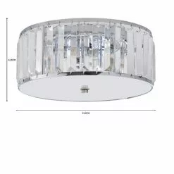 Dunelm Tropez Bathroom Flush Chandelier -Cheap wall lights Store 1000182589 alt07