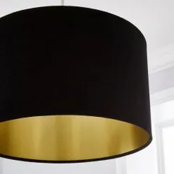 Dunelm Clara Velvet Shade 40cm Black -Cheap wall lights Store 1000182764 alt02