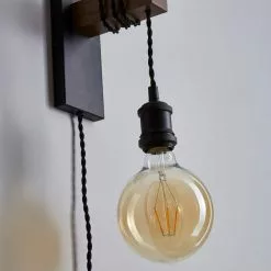 Dunelm Fulton Easy Fit Plug In Wall Light -Cheap wall lights Store 1000182782 alt03