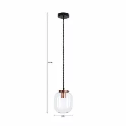 Elements Dayo 1 Light Ceiling Fitting -Cheap wall lights Store 1000182799 alt07