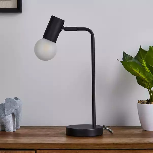 Dunelm Bradford Desk Lamp Matt Black 4 Dunelm Bradford Desk Lamp Matt Black - Image 2