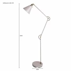 Dunelm Logan Task Floor Lamp -Cheap wall lights Store 1000182923 alt07