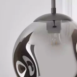 Dunelm Alexis Glass 1 Light Pendant Ceiling Fitting -Cheap wall lights Store 1000183024 alt02