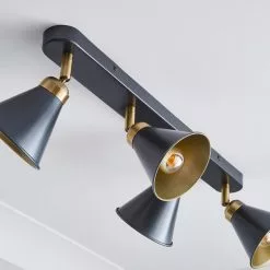 Dunelm Logan 4 Light Grey Spotlight Bar -Cheap wall lights Store 1000183040 alt03