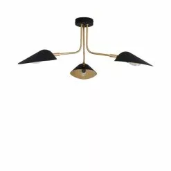 Dunelm Savona 3 Light Ceiling Fitting Black -Cheap wall lights Store 1000183099 alt05