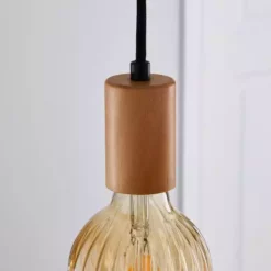 Dunelm Aliya Flex Fitting Wooden -Cheap wall lights Store 1000183103 alt02