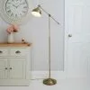 Dunelm Lever Arm Antique Brass Floor Lamp -Cheap wall lights Store 30145246